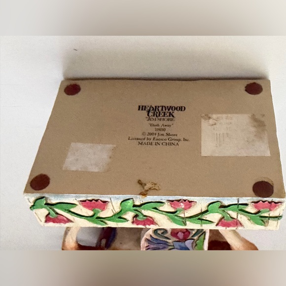 Jim Shore Dash Away Reindeer Heartwood Creek Blanket Antlers 2004 READ! As is - Picture 10 of 10